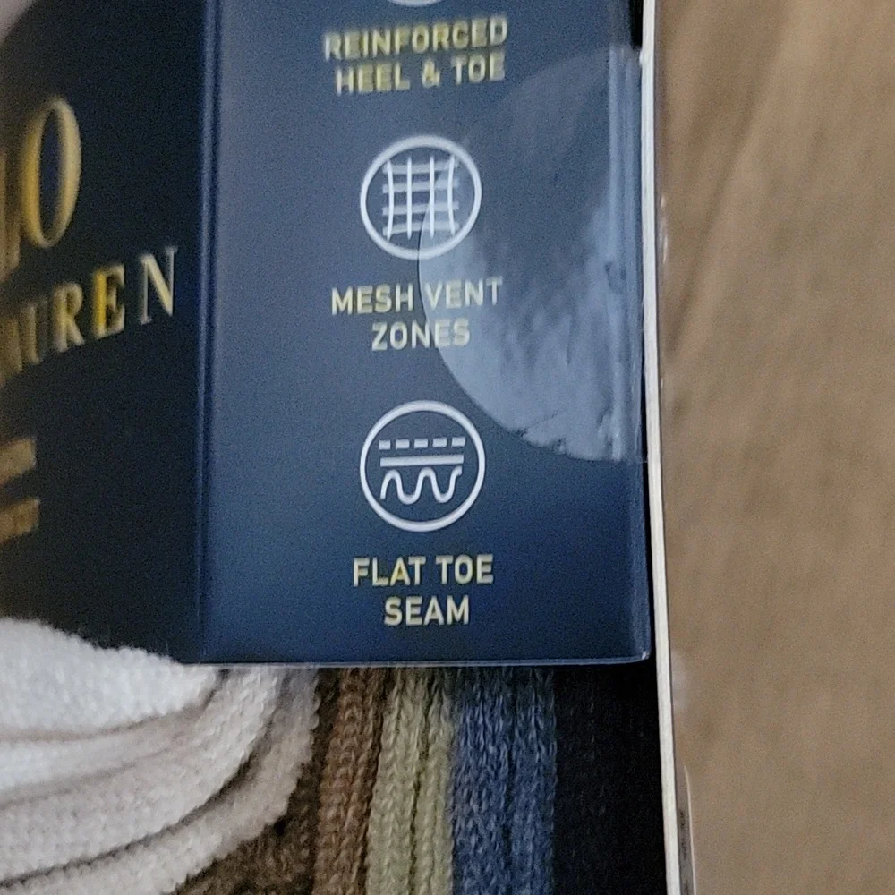 POLO RALPH LAUREN/6-PAIRS/LOW-CUT SOCKS